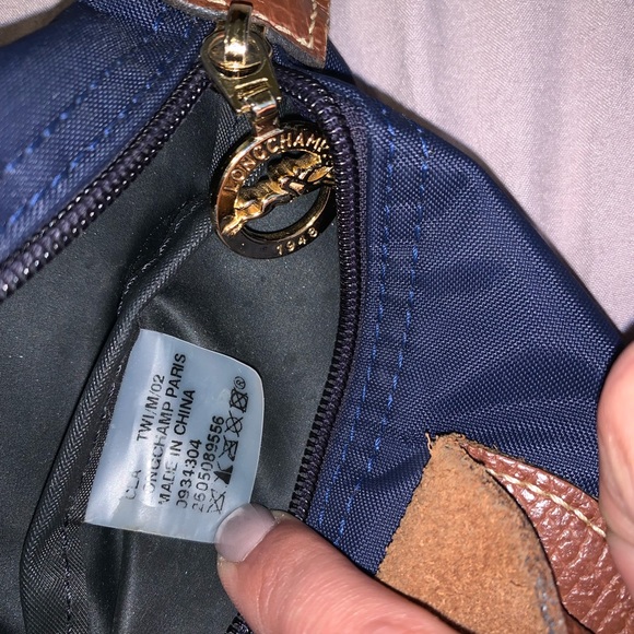 Longchamp small Navy  tote - Picture 5 of 5